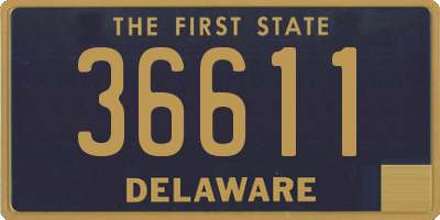 DE license plate 36611