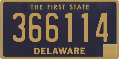 DE license plate 366114