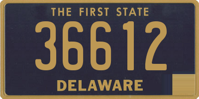 DE license plate 36612