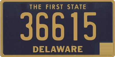 DE license plate 36615