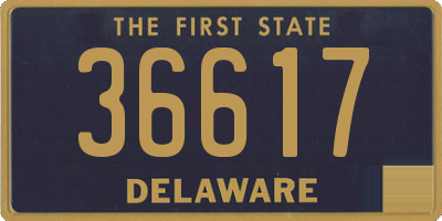 DE license plate 36617