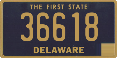 DE license plate 36618