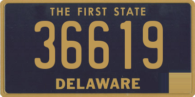 DE license plate 36619