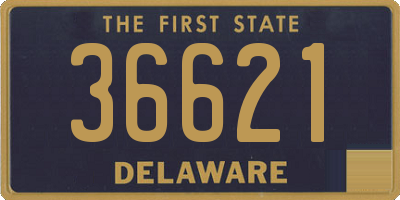 DE license plate 36621