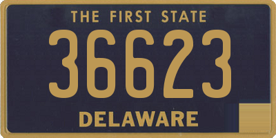 DE license plate 36623