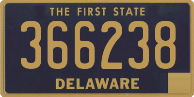 DE license plate 366238