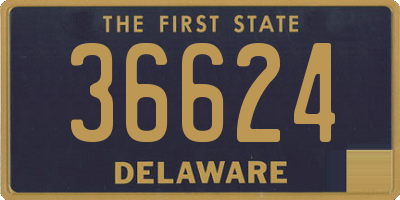 DE license plate 36624
