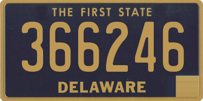 DE license plate 366246