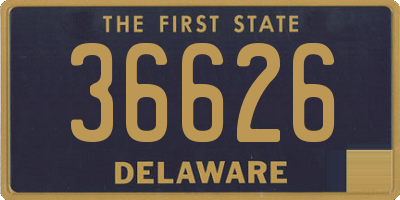 DE license plate 36626