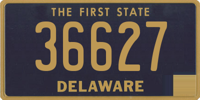 DE license plate 36627