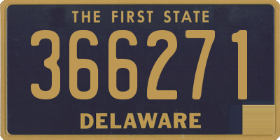 DE license plate 366271