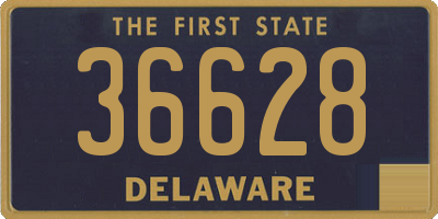 DE license plate 36628