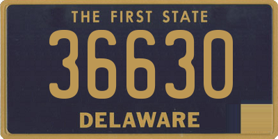 DE license plate 36630