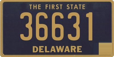 DE license plate 36631