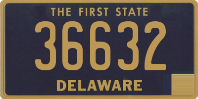 DE license plate 36632