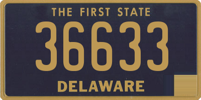 DE license plate 36633