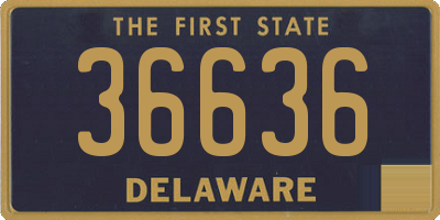 DE license plate 36636