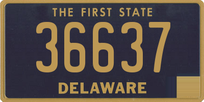 DE license plate 36637