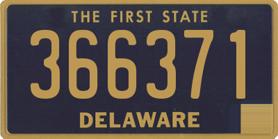 DE license plate 366371
