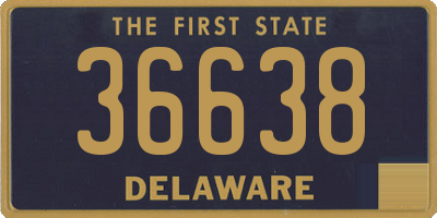 DE license plate 36638