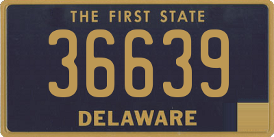DE license plate 36639
