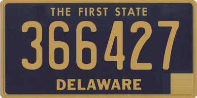DE license plate 366427