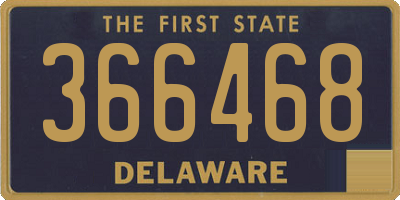 DE license plate 366468