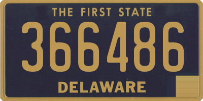 DE license plate 366486