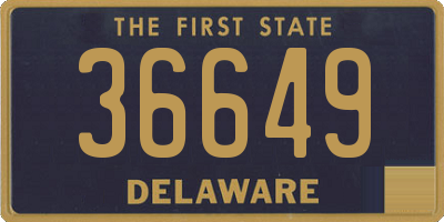 DE license plate 36649