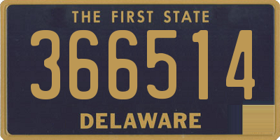DE license plate 366514