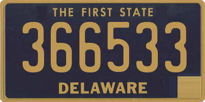 DE license plate 366533