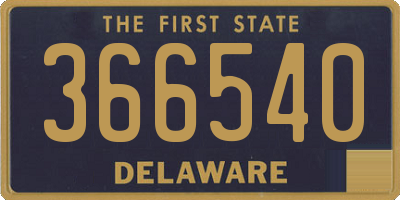 DE license plate 366540