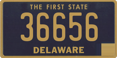 DE license plate 36656