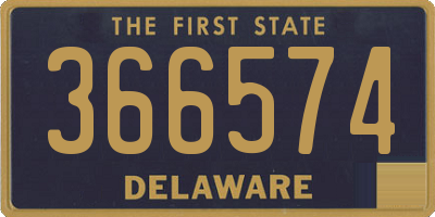 DE license plate 366574
