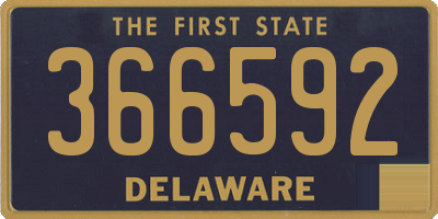 DE license plate 366592