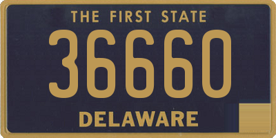 DE license plate 36660