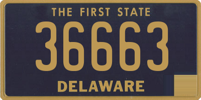 DE license plate 36663