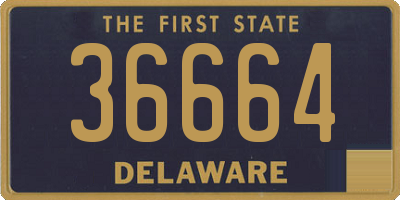 DE license plate 36664