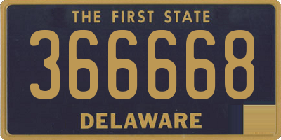 DE license plate 366668