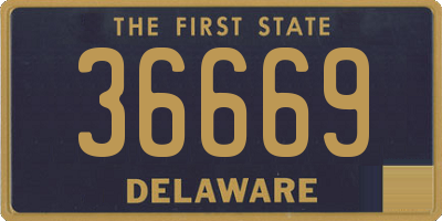 DE license plate 36669