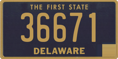 DE license plate 36671