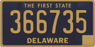 DE license plate 366735