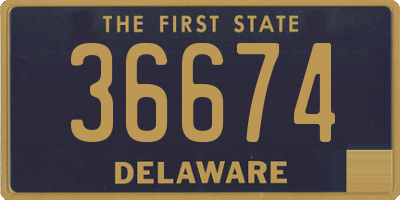 DE license plate 36674