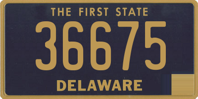 DE license plate 36675