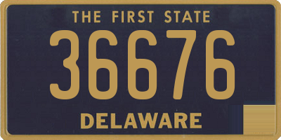 DE license plate 36676