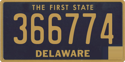 DE license plate 366774