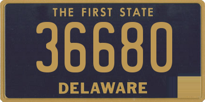 DE license plate 36680