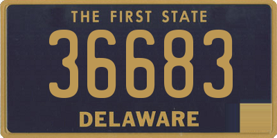 DE license plate 36683