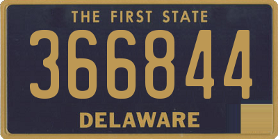 DE license plate 366844