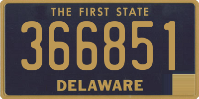 DE license plate 366851